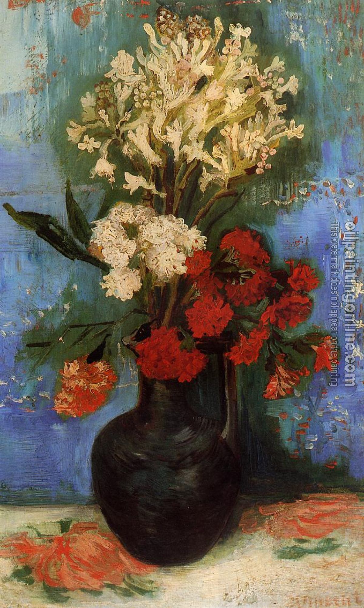 Gogh, Vincent van - Vase with Carnations and Other Flowers